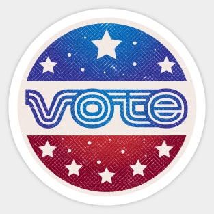 Vote Vintage Space Inspired Sticker